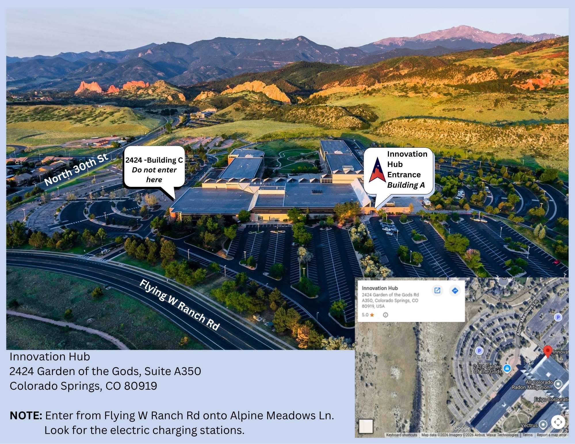Innovation Hub by George Mason University Directions Map